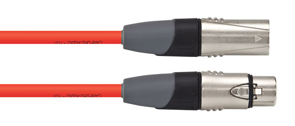 CANFORD CONNECT CABLE XLR3F-XLR3M-HST-0.5m, Red