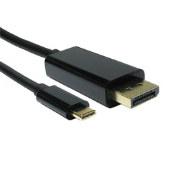 USB CABLE Type C male - Displayport male, 3 metre, black