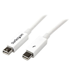 STARTECH THUNDERBOLT CABLE, 20Gbit/s, male to male, 2m, white