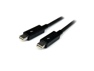 STARTECH THUNDERBOLT CABLE, 20Gbit/s, male to male, 0.5m, black