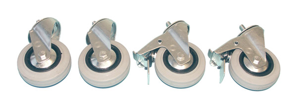 LOCKING WHEEL SET For cable de-reeler and de-coiler