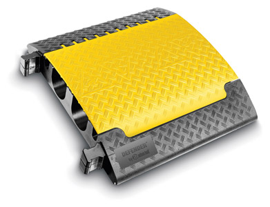 DEFENDER ULTRA L CABLE PROTECTOR 4-channel, straight, 700 x 783mm, yellow