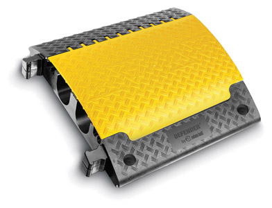 DEFENDER ULTRA L2 CABLE PROTECTOR 6-channel, straight, 705 x 765mm, yellow