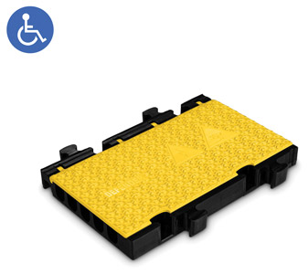 DEFENDER MIDI 5 2D HV CABLE PROTECTOR 5-channel, straight, 500 x 325mm, yellow