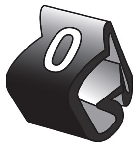 CABLE MARKERS PTV+90.0, black (pack of 100)