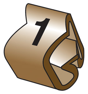 CABLE MARKERS PTV+45.1, brown (pack of 100)