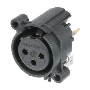 NEUTRIK NC3FAV1-0 XLR Female PC mounting vertical