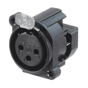 NEUTRIK NC3FAY XLR Female panel, IDC