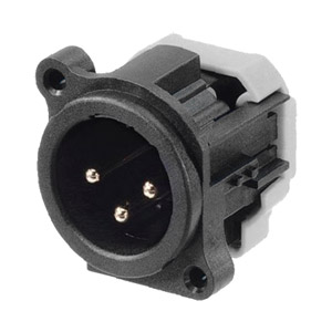 NEUTRIK NC3MAY XLR Male panel, IDC