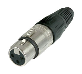 NEUTRIK NC3FX XLR Female cable connector, nickel shell, silver contacts