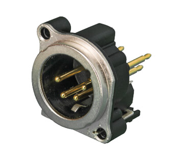 NEUTRIK NC4MBV XLR Male PC mounting vertical