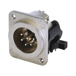 NEUTRIK NC6MDM3-H XLR Male PC mounting horizontal