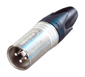 NEUTRIK NC3MXX XLR Male cable connector, nickel shell, silver-plated contacts