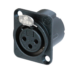 NEUTRIK NC3FD-LX-HA-BAG XLR Female panel, crimp