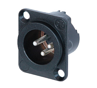 NEUTRIK NC3MD-LX-HA-BAG XLR Male panel, crimp