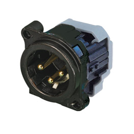 NEUTRIK NC3MBY-B XLR Male panel, IDC