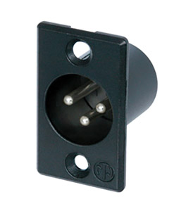 NEUTRIK NC3MP-BAG XLR Male panel