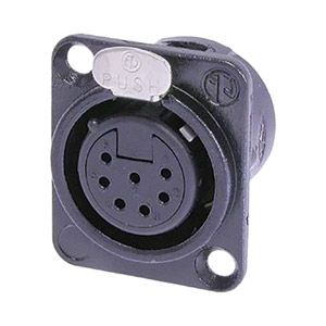 NEUTRIK NC7FD-L-B-1 XLR Female panel