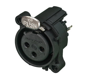 NEUTRIK NC3FAAV XLR Female PC mounting vertical
