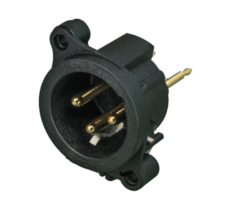 NEUTRIK NC3MAAV-0 XLR Male PC mounting vertical