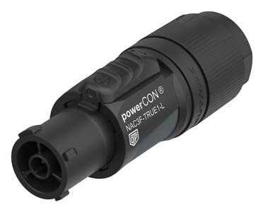 NEUTRIK NAC3F-TRUE1-L POWERCON TRUE1 Power input cable connector, true outdoor protection, 10-16mm