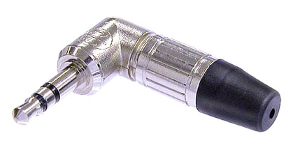 NEUTRIK NTP3RC-B 3.5mm 3-pole right-angled plug, black