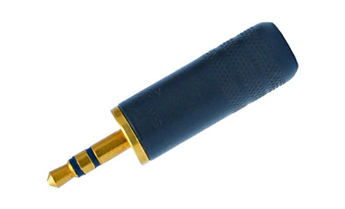 SWITCHCRAFT 35HDBAU 3.5mm jack plug, 3-pole, black