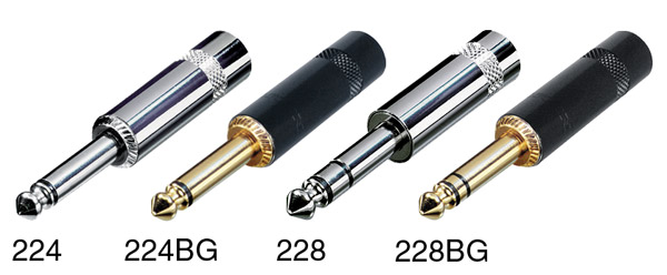 REAN NYS224 JACK PLUG Mono, nickel shell