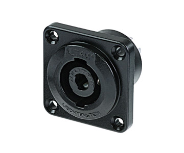 NEUTRIK NLT4MPXX-BAG SPEAKON Male panel, black