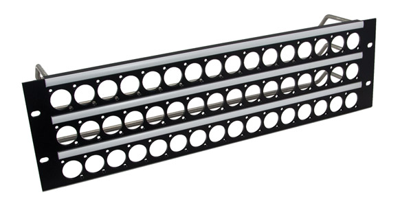CANFORD UNIVERSAL CONNECTION PANEL Kit 3U 3x16, black