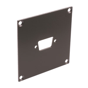 CANFORD UNIVERSAL MODULAR CONNECTION PLATE 1x D-sub9 / HDD15 / HDMI, dark grey