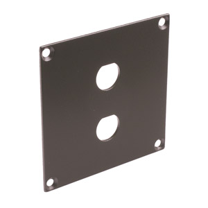 CANFORD UNIVERSAL MODULAR CONNECTION PLATE 2x BNC, dark grey