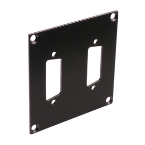 CANFORD UNIVERSAL MODULAR CONNECTION PLATE 2x D-sub15, black