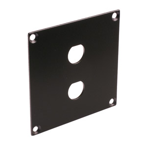 CANFORD UNIVERSAL MODULAR CONNECTION PLATE 2x BNC, black