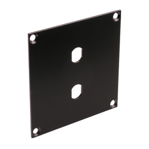 CANFORD UNIVERSAL MODULAR CONNECTION PLATE 2x ST fibre couplers, black