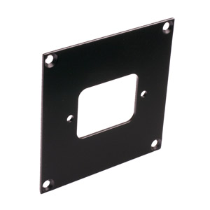 CANFORD UNIVERSAL MODULAR CONNECTION PLATE 1x IEC mains female, black