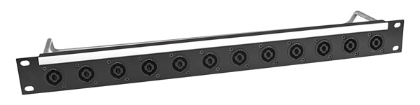 CANFORD SPEAKON TERMINATION PANEL 1U 1x12 Neutrik NL4MPXX, black