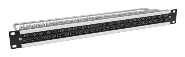 CANFORD BANTAM JACKFIELD 1U 2 rows x 48 M&M nickel jacks, stereo-pitch, black