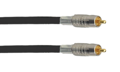 CANFORD RCA (PHONO) PATCHCORD 900mm, Black