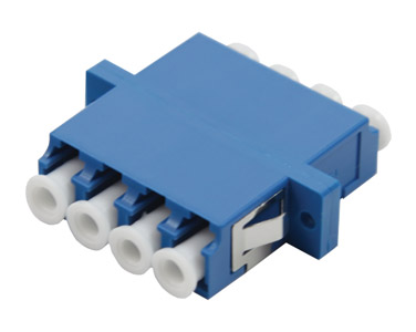 LC SM QUAD PANEL COUPLER (also fits SC duplex panel cutout)