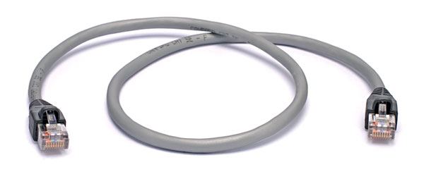 CANFORD RS422 SCREENED PATCHCORD RJ45S-RJ45S-600mm, Metallic silver