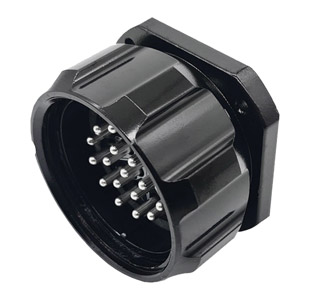 TEN 47 SHLB19-PM-S-S SHOWLINE SOCA CONNECTOR Panel, male, 19-pin, Solder