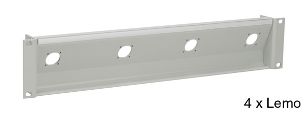 CANFORD TAILBOARD PANEL Angled 2U 4x Lemo SMPTE FMW / FXW plug, grey