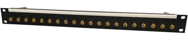 CANFORD BNC TERMINATION PANEL 1U, 1x20, 12G 4K, black, gold