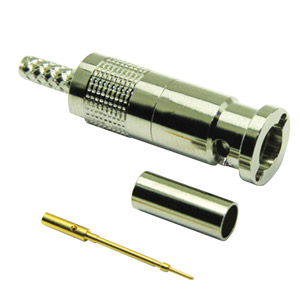 COAX CONNS 67-005-B66-AB MICRO BNC 12G UHD Male cable, crimp, group J (pack of 100)