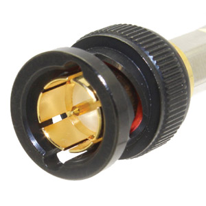 COAX CONNS 10-005-W126-FE BNC 12G UHD Male cable, crimp, 75 ohm, black, Belden 1505F (pack of 100)