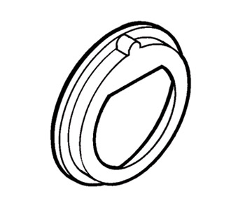 BNC Female panel, insulating washer (panel hole 17.0mm, connector 13.0mm)