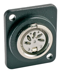 CANFORD D-SERIES 5 pin DIN, black