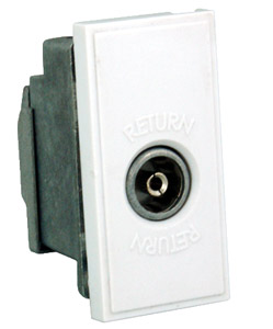 RPP EASYCLIP MODULE DE372 TV coax female, half module, white