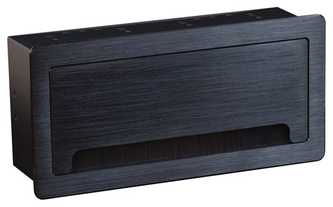 MUXLAB 500610 TABLE TOP PANEL 8 slot, black